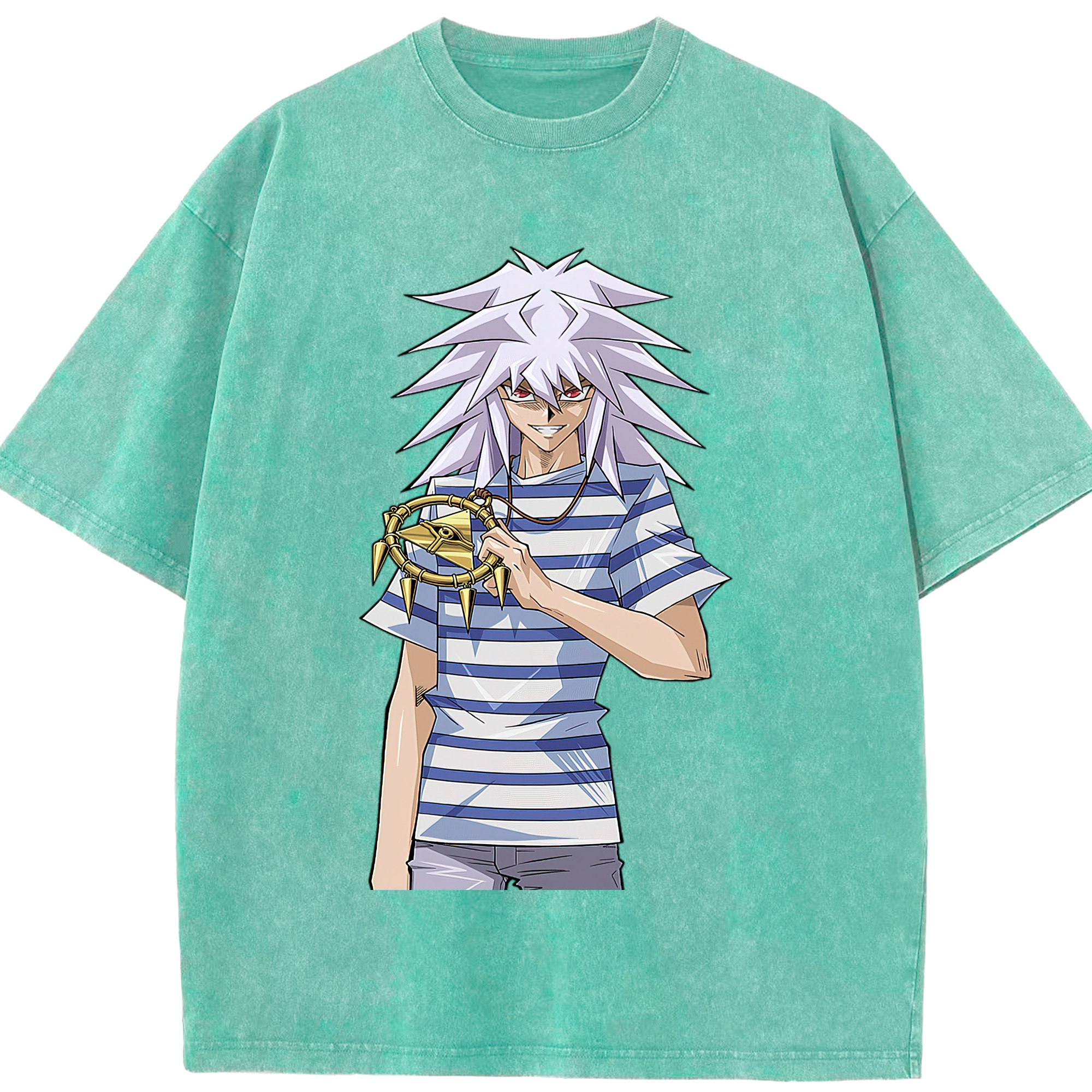 （画像用） 遊☆戯☆王 Yu-Gi-Oh! 綿100% ヴィンテージ風 半袖Tシャツ（フロントプリント）